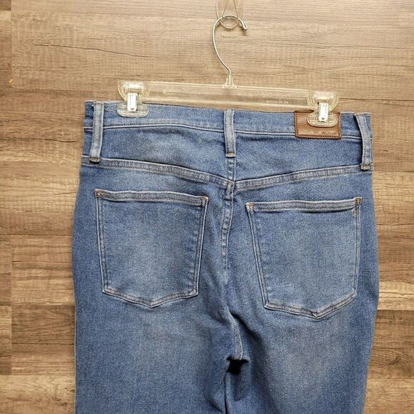 Madewell 10" Size 30 TALL High-Rise Skinny Crop Jeans Womens Blue Sheffield Wash - Picture 11 of 16